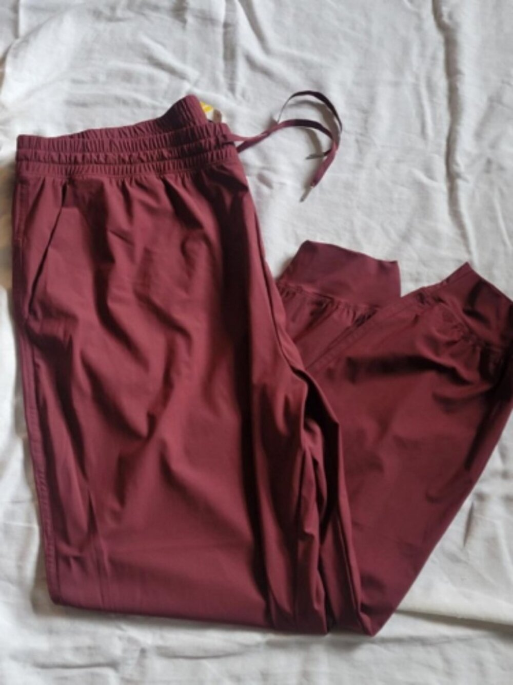 Old Navy High Rise Sleektech Plum Joggers